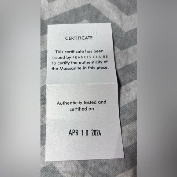 New! FRANCES CLAIRE OAKLYNN MOISSANITE RING 2.55 CARAT DEF-COLOR GEMSTONE Size 7 - Picture 5 of 10